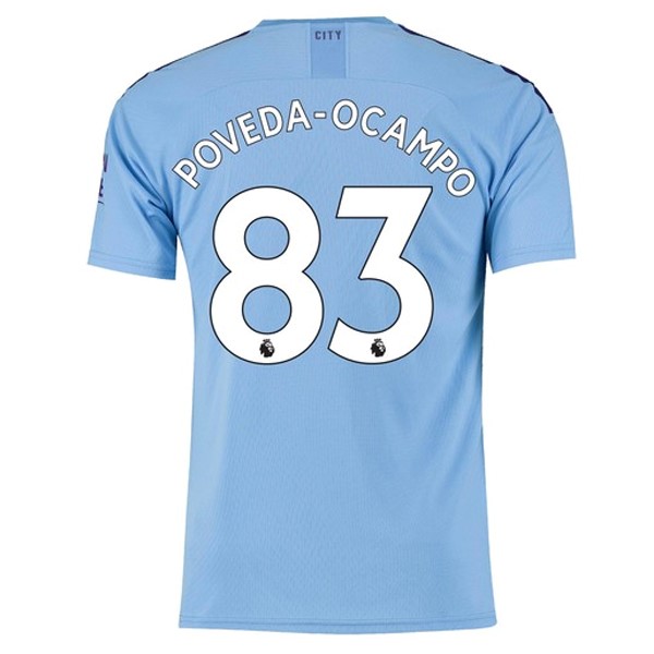 Camiseta Manchester City NO.83 Poveda Ocampo 1ª 2019 2020 Azul